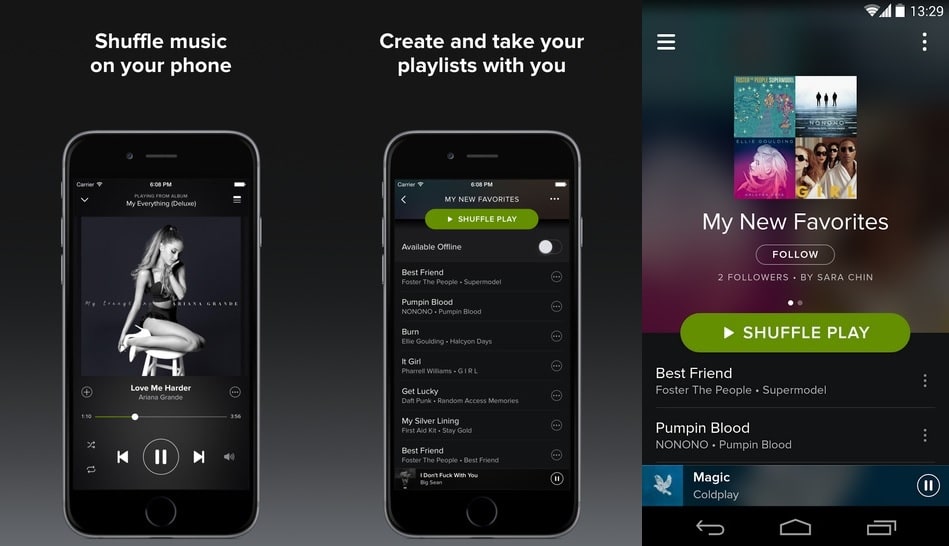 Stream Music From Spotify To App